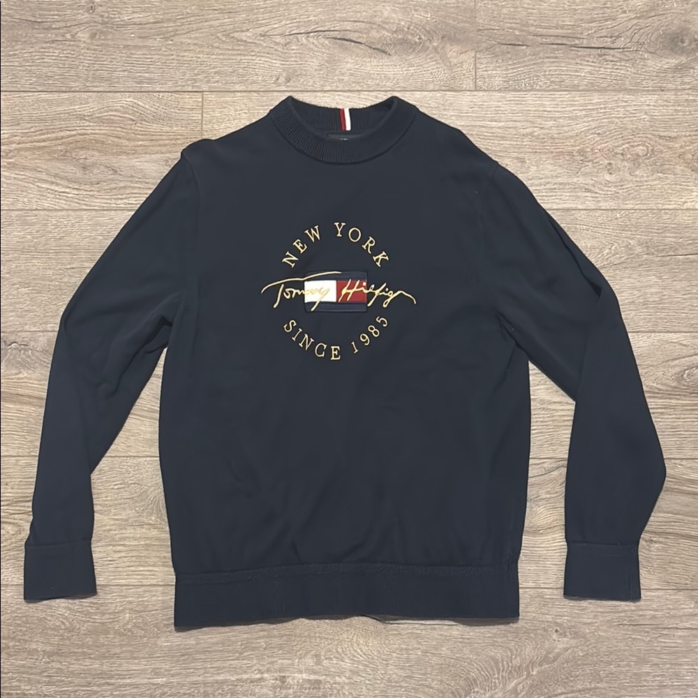 Tommy Hilfiger Navy Blue Crewneck Sweater